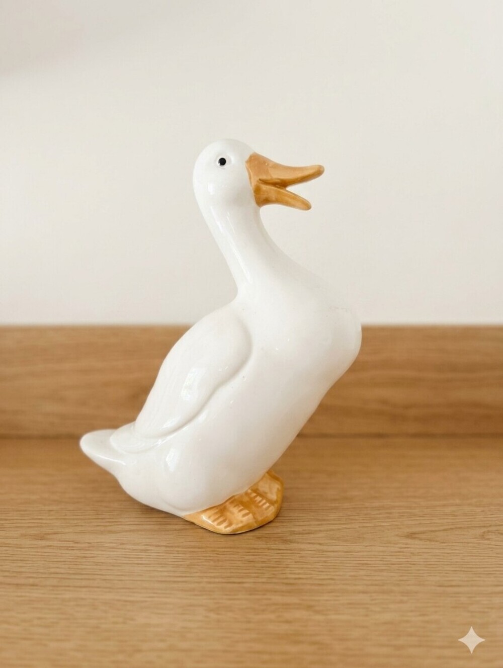 Vintage Ceramic Goose Figurine – Cottagecore Kitchen Decor